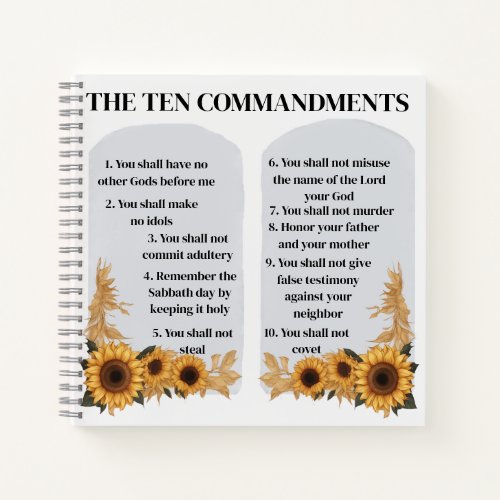 The Ten Commandments Notebook