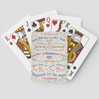 The Ten Commandments Poker Cards