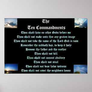 THE TEN COMMANDMENTS poster