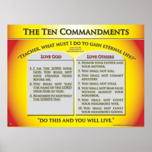 The Ten Commandments Poster