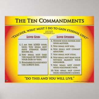 The Ten Commandments Poster