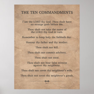 The Ten Commandments Poster