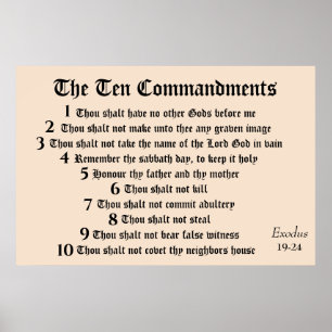 THE TEN COMMANDMENTS poster