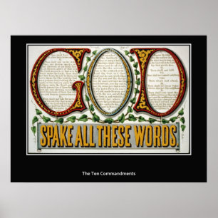 The Ten Commandments Poster Print
