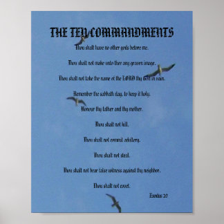 The Ten Commandments - Seagulls Poster
