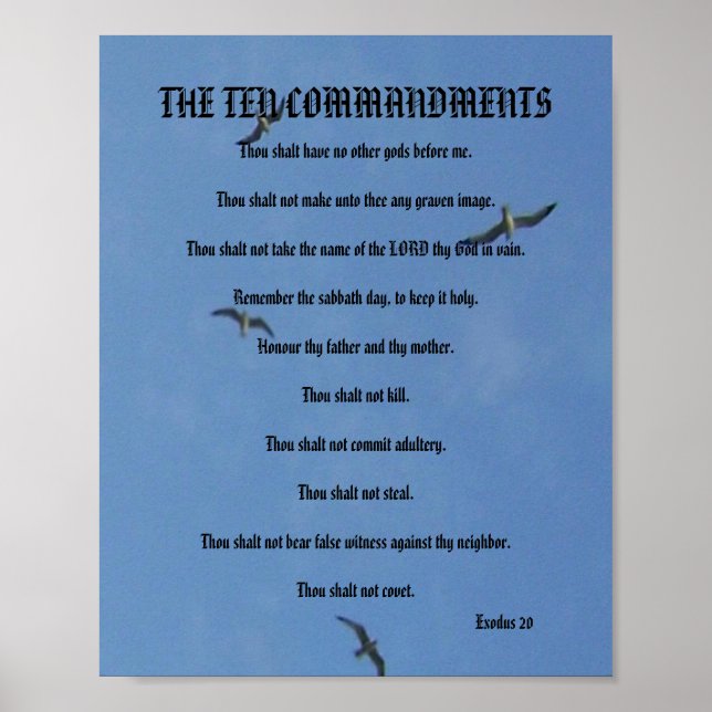The Ten Commandments - Seagulls Poster (Front)