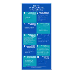 The Ten Commandments Shareable Rack Card