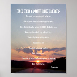 The Ten Commandments - Sunset #3 Poster