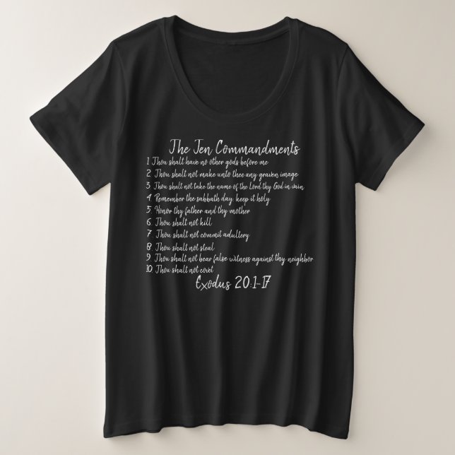 The Ten Commandments -Women's T-Shirt (Design Front)