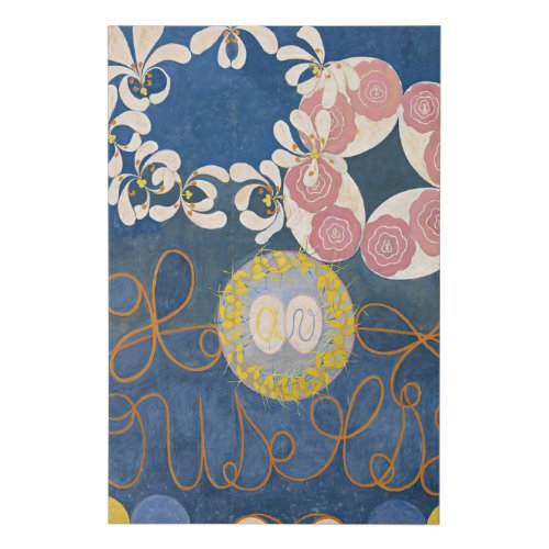 The Ten Largest Group IV No1 by Hilma af Klint Faux Canvas Print