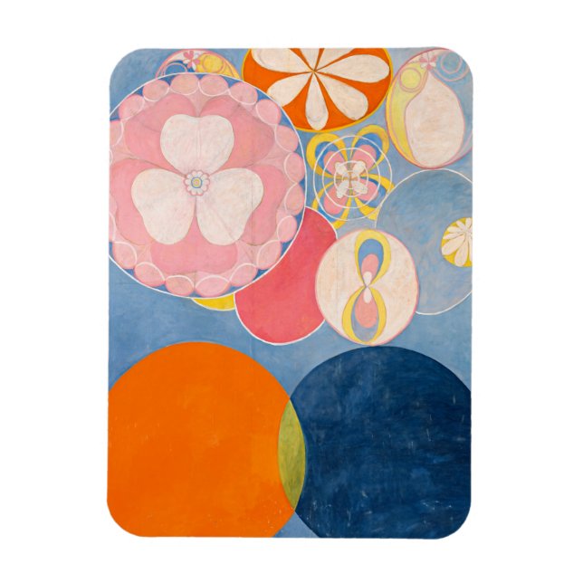 The Ten Largest, Group IV, No.2 by Hilma af Klint Magnet (Vertical)