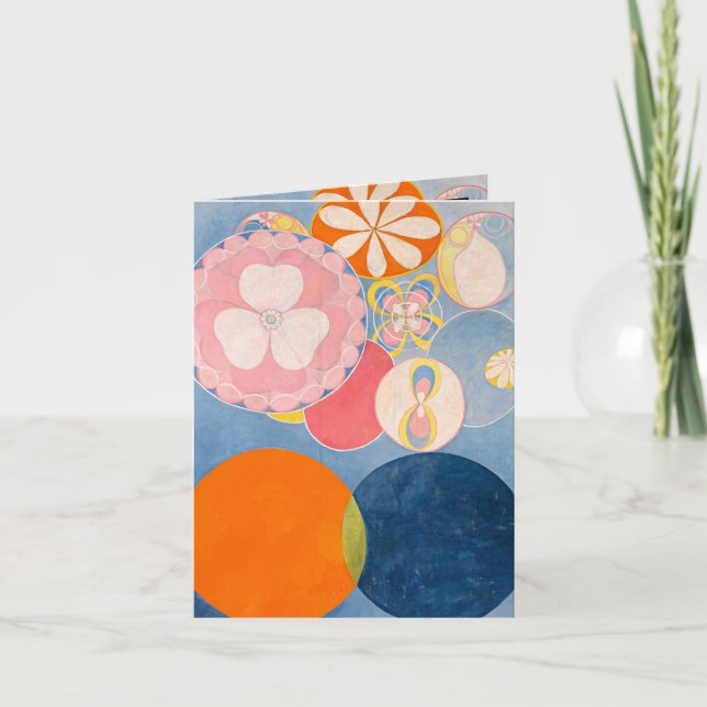 The Ten Largest, Group IV, No.2 by Hilma af Klint Thank You Card (Front)