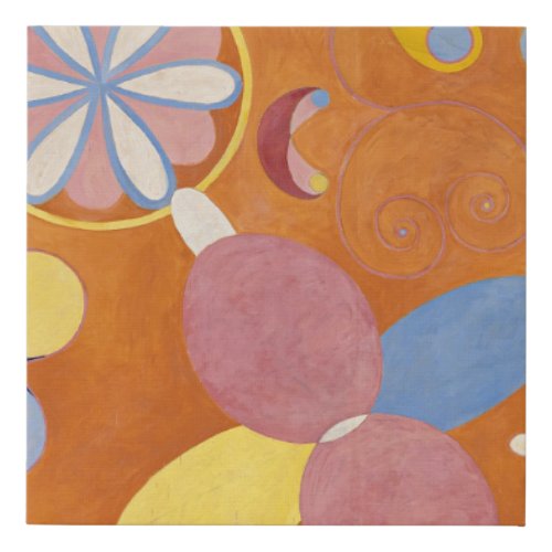 The Ten Largest Group IV No3 by Hilma af Klint Faux Canvas Print