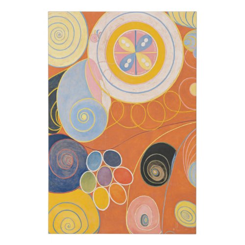 The Ten Largest Group IV No4 by Hilma af Klint Faux Canvas Print