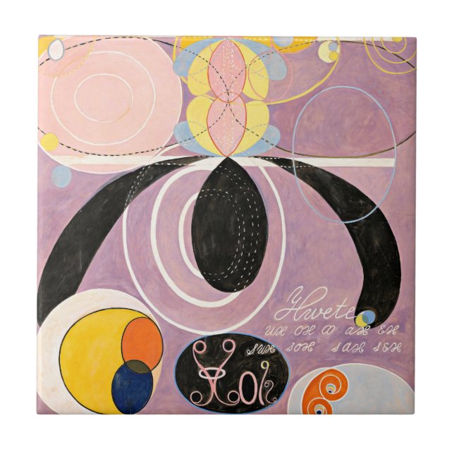 The Ten Largest, Group IV, No.6 by Hilma af Klint Ceramic Tile (Front)