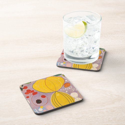 The Ten Largest Group IV No7 by Hilma af Klint Beverage Coaster