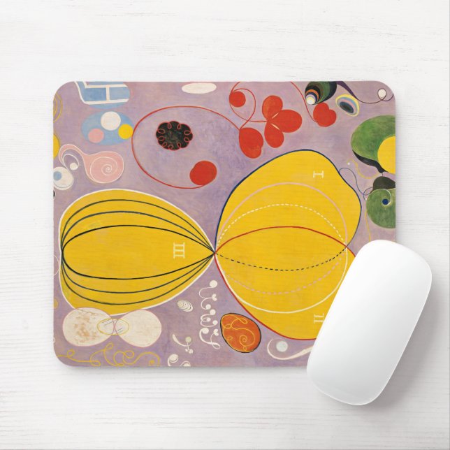 The Ten Largest, Group IV, No.7 by Hilma af Klint Mouse Pad (With Mouse)