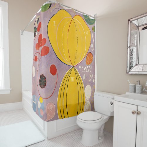 The Ten Largest Group IV No7 by Hilma af Klint Shower Curtain