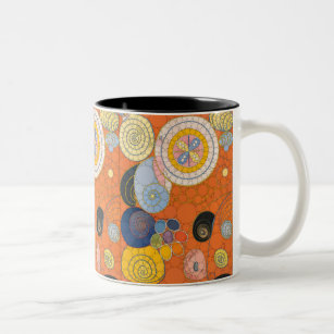 The Ten Largest, No.4, Dots, After Hilma af Klint Two-Tone Coffee Mug