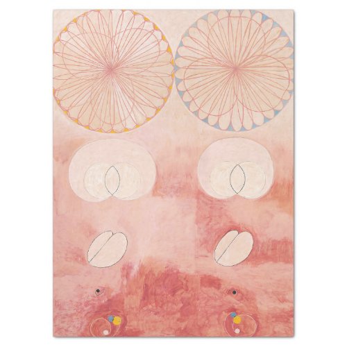 The Ten Largest No 9 Old Age by Hilma Klint Tissue Paper