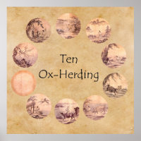 The Ten Oxherding Pictures Poster