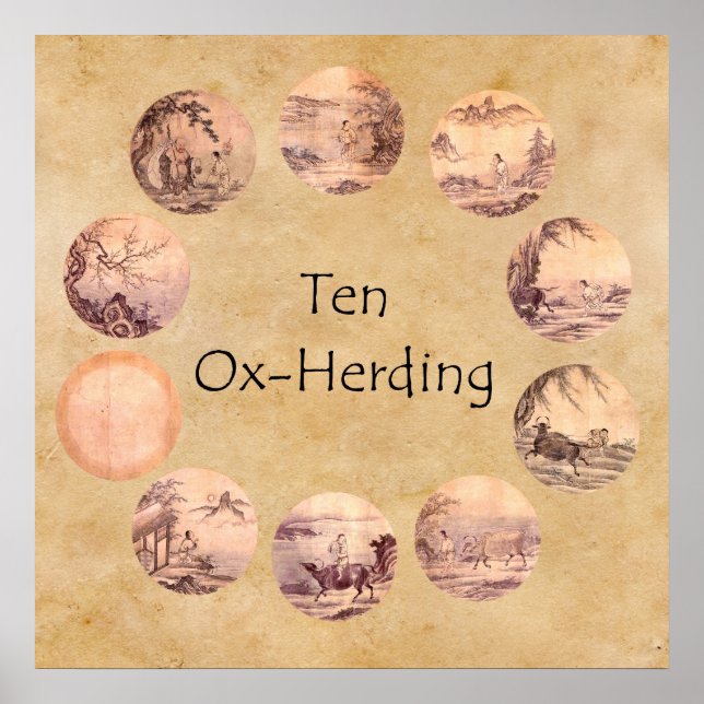 The Ten Oxherding Pictures Poster (Front)