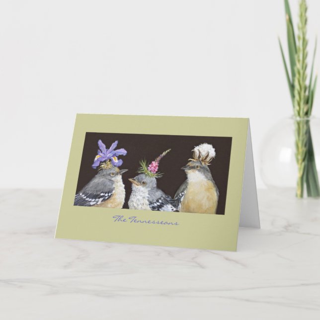 The Tennesseans (mockingbird card) Card (Front)