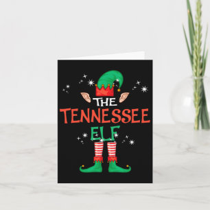 The Tennessee Elf Matching Family Group Christmas Card