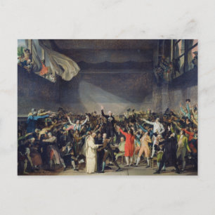 The Tennis Court Oath, 20th June 1789, 1791 Postcard