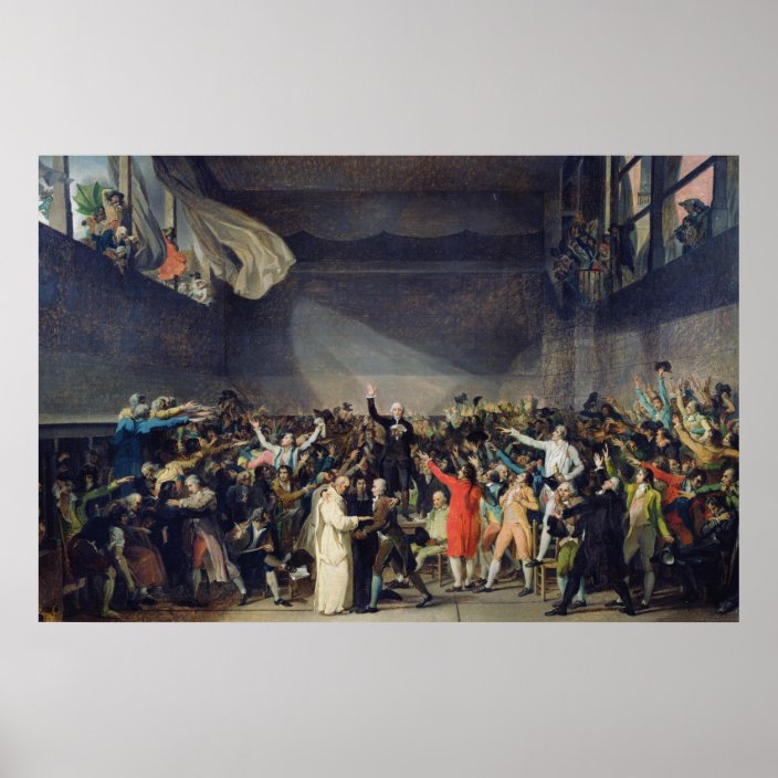 The Tennis Court Oath, 20th June 1789, 1791 Poster Zazzle