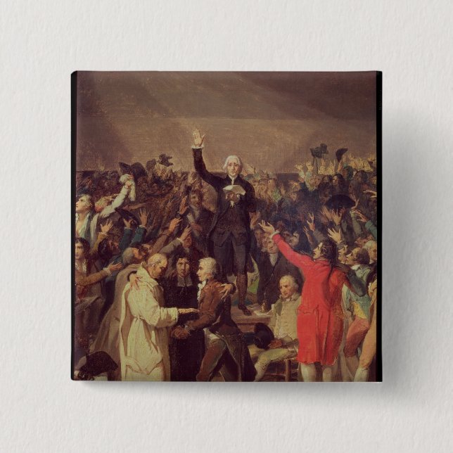 The Tennis Court Oath Pinback Button (Front)