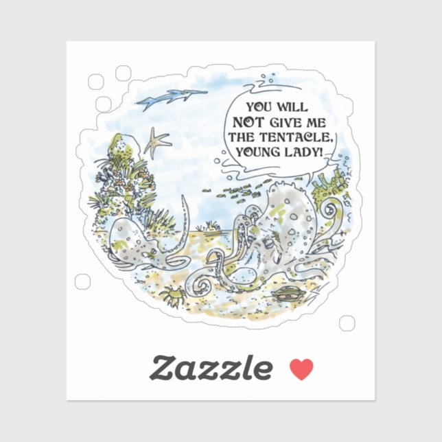 The Tentacle contour sticker (Sheet)