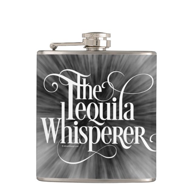 The Tequila Whisperer Flask (Front)