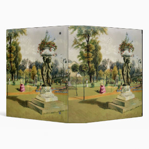 The Terrace Garden, Woburn Abbey (chromolitho) Binder