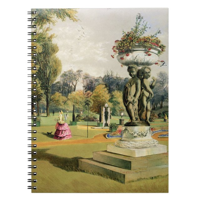 The Terrace Garden, Woburn Abbey (chromolitho) Notebook (Front)