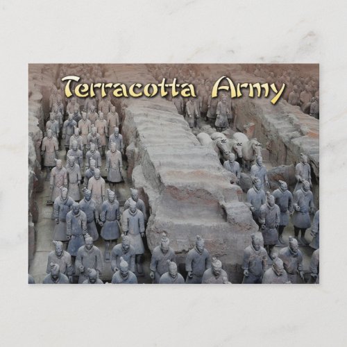 The Terracotta Army of the first Emperor of China Postcard