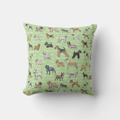 The Terriers Throw Pillow