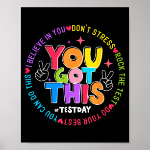 The Test Day Rock Test Teacher Poster