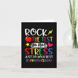 The Test Do Your Best Test Day 3rd Grade Teacher S Card