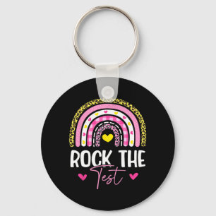 The Test Teacher Test Day Testing Day Funny Teache Keychain