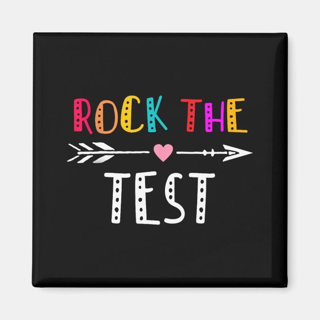 The Test Teacher Test Day Testing Day Funny Teache Magnet (Front)