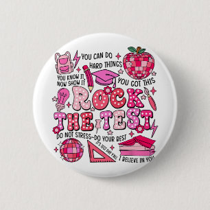 The Test Testing Day Don't Stress Do Your Best Tea Button