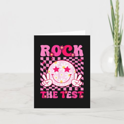 The Test Testing Day Groovy Motivational Teacher 2 Card