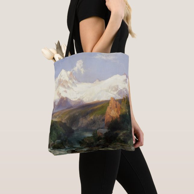 The Teton Range Tote Bag (Close Up)