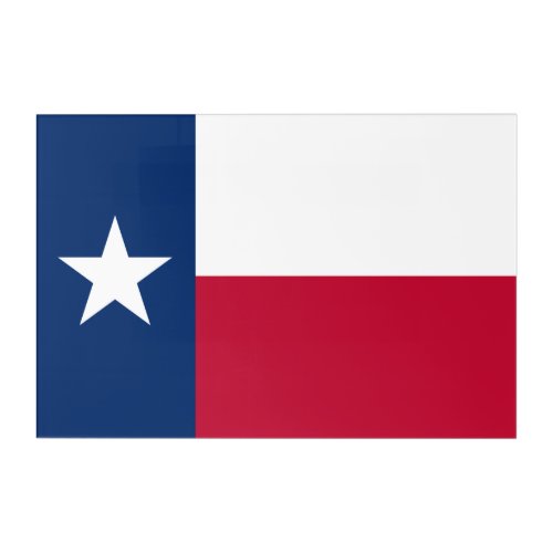 The Texan Lone Star State Flag of Texas Acrylic Print