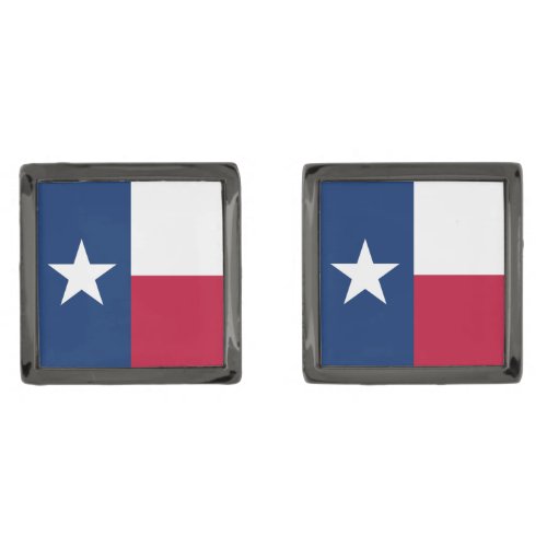 The Texan Lone Star State Flag of Texas Cufflinks