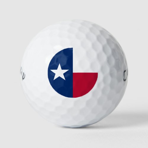 The Texan Lone Star State Flag of Texas Golf Balls