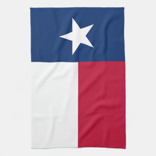 The Texan Lone Star State Flag of Texas Kitchen Towel