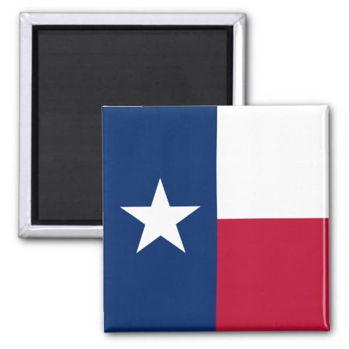 The Texan Lone Star State Flag of Texas Magnet