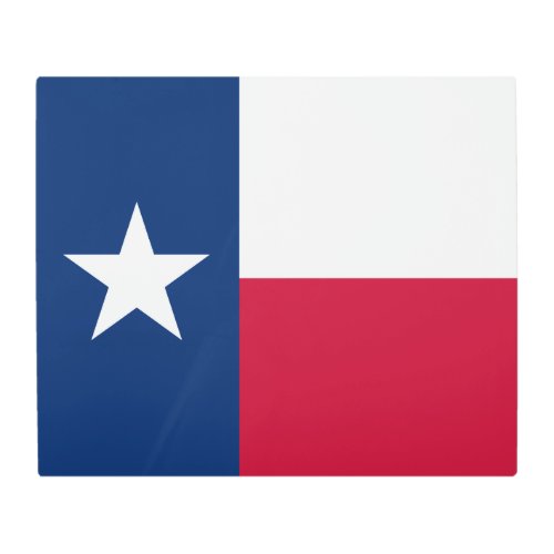 The Texan Lone Star State Flag of Texas Metal Print